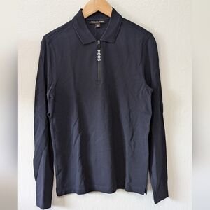 Michael Kors Men's Navy Long Sleeve Polo